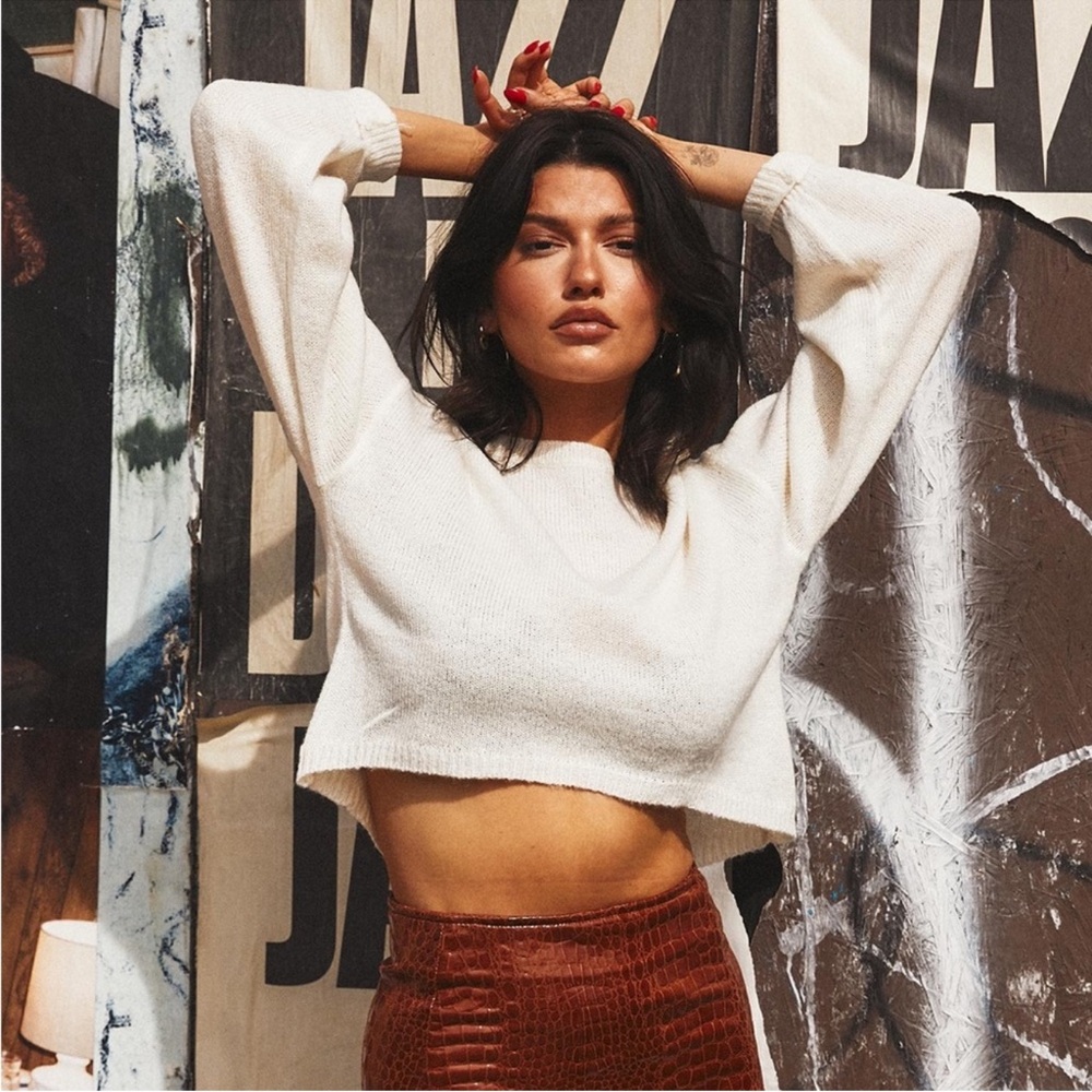 Princess Polly Neveah cropped sweater